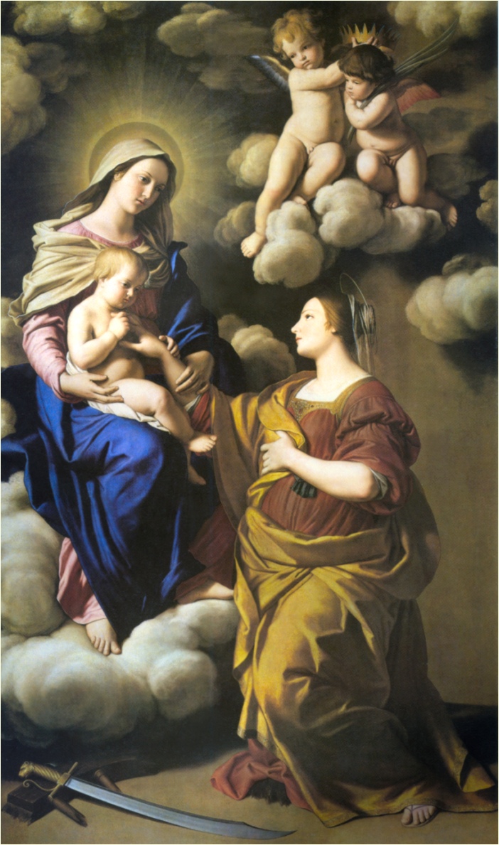MADONNA WITH ST. CATHERINE AND CHERUBS