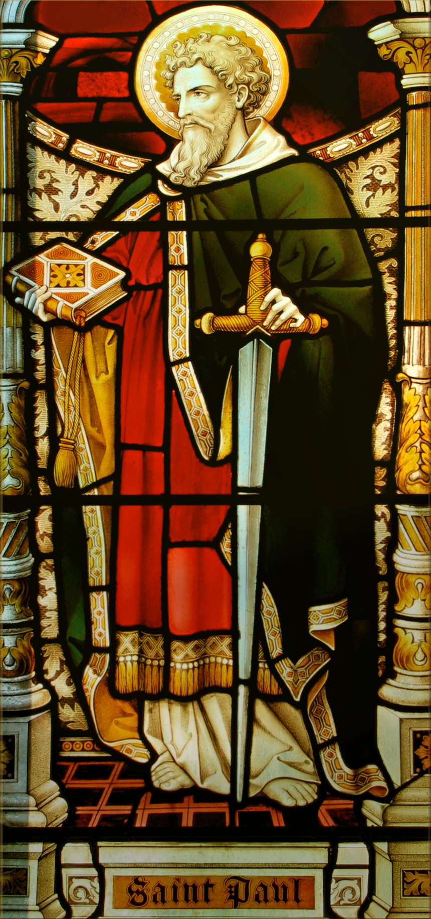 ST. PAUL IN STAINED GLASS