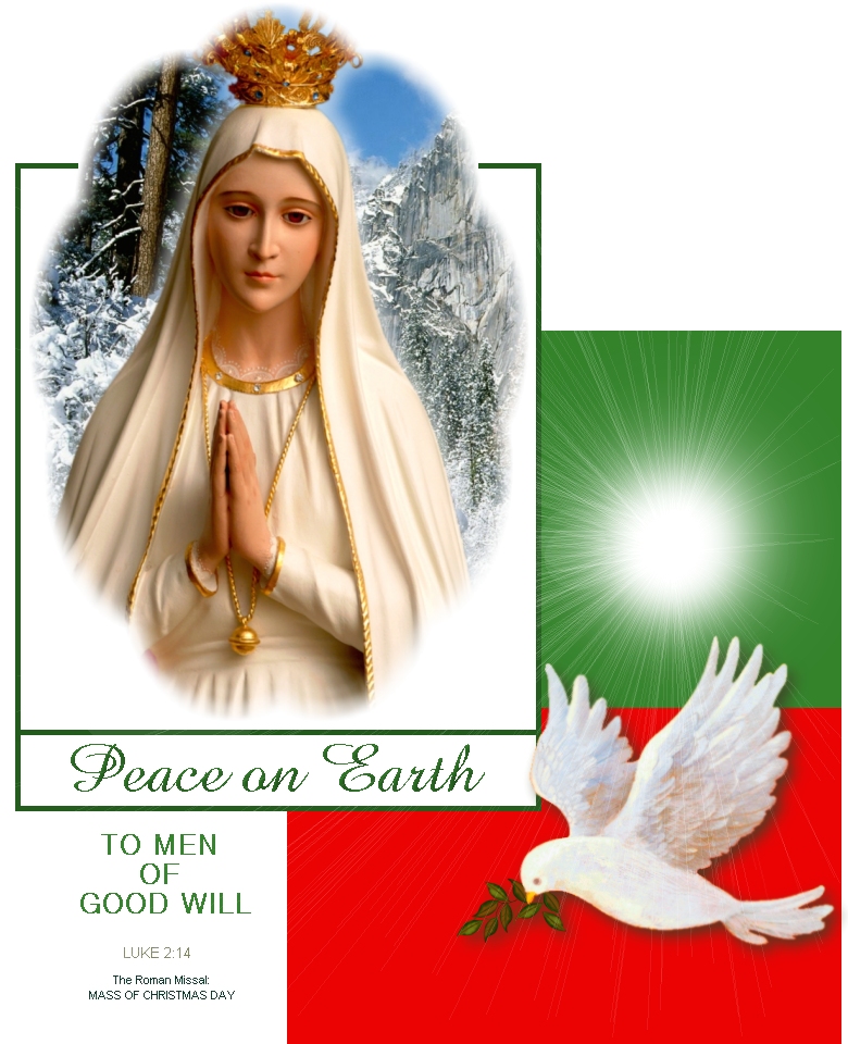 OUR LADY OF FATIMA WITH DOVE