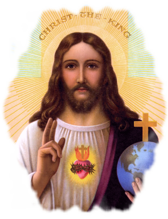 CHRIST THE KING WITH PHOTO FADE