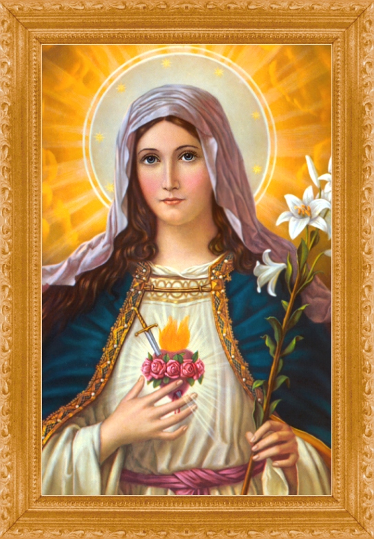 IMMACULATE HEART 12 IN FRAME