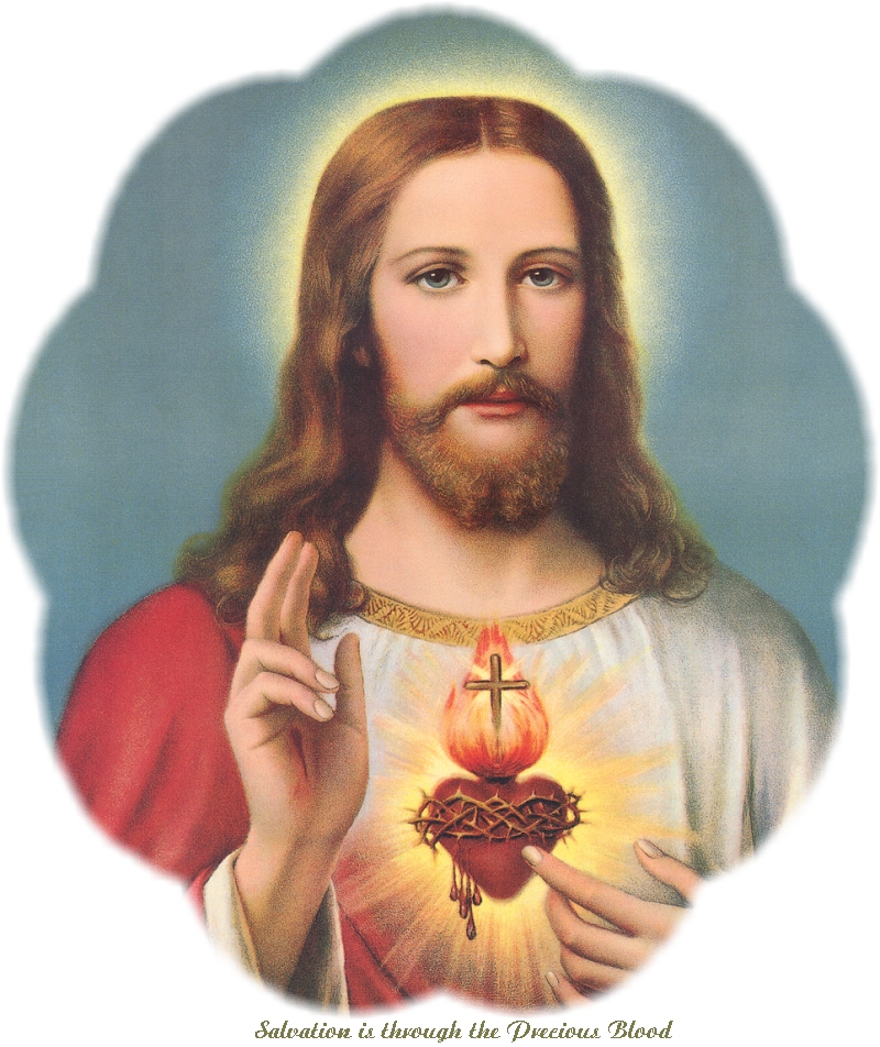 THE SACRED HEART WITH PHOTO FADE