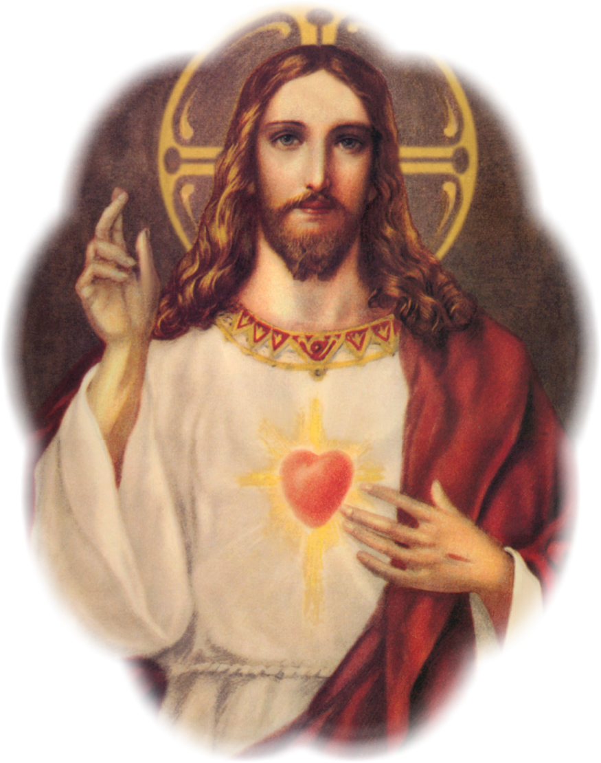 SACRED HEART WITH PHOTO FADE