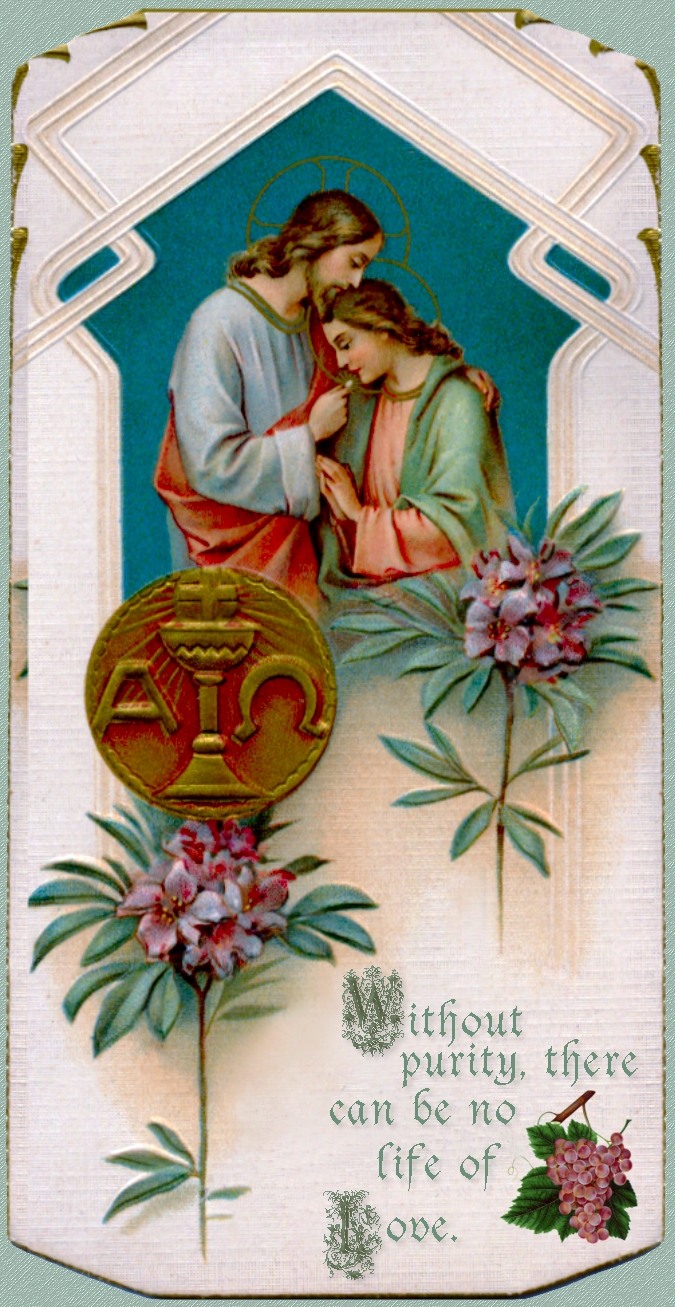 HOLY CARD: JESUS WITH ST. JOHN