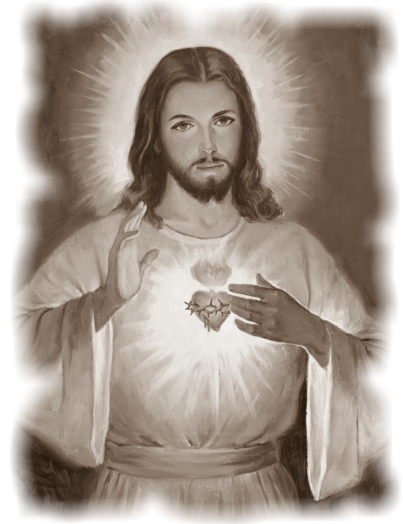 SEPIA DIVINE MERCY WITH PHOTO FADE