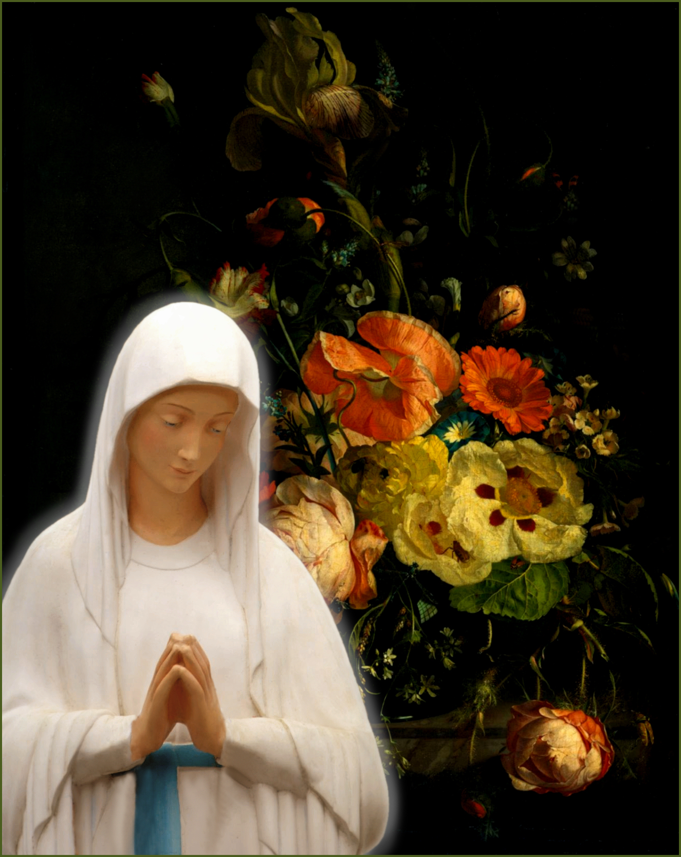 OUR LADY WITH FLOWERS