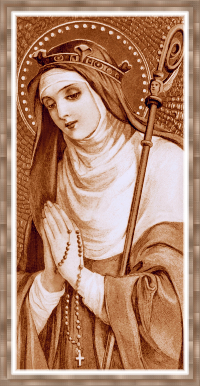 SEPIA HOLY CARD IMAGE WITH WEAVE FRAME