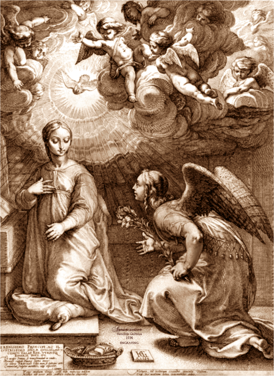 THE ANNUNCIATION: ENGRAVING
