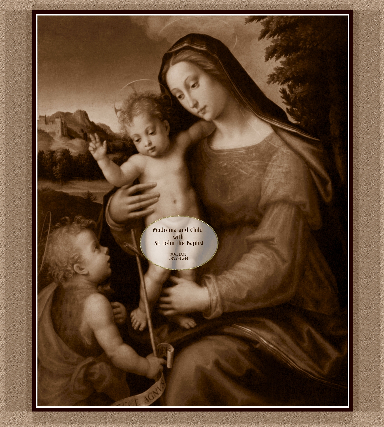 SOGLIANI MADONNA IN SEPIA