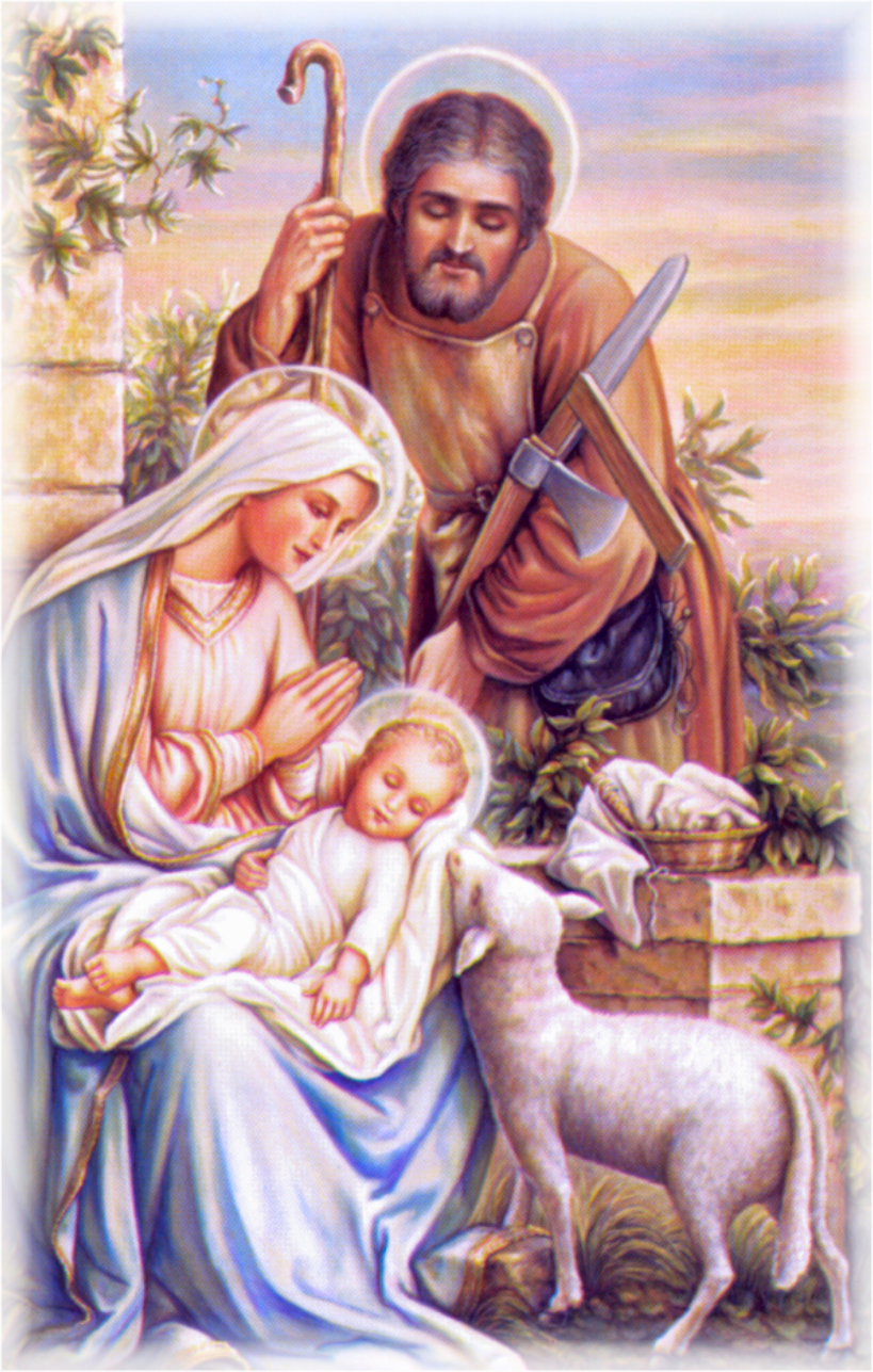 HOLY FAMILY WITH LAMB