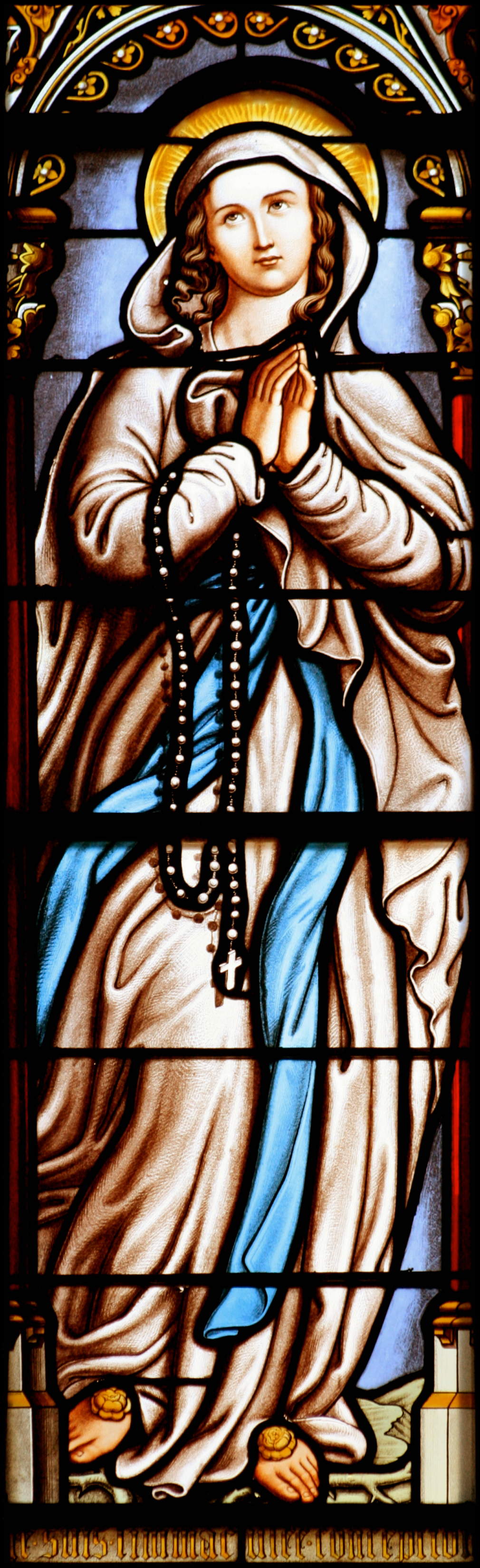 STAINED GLASS LOURDES