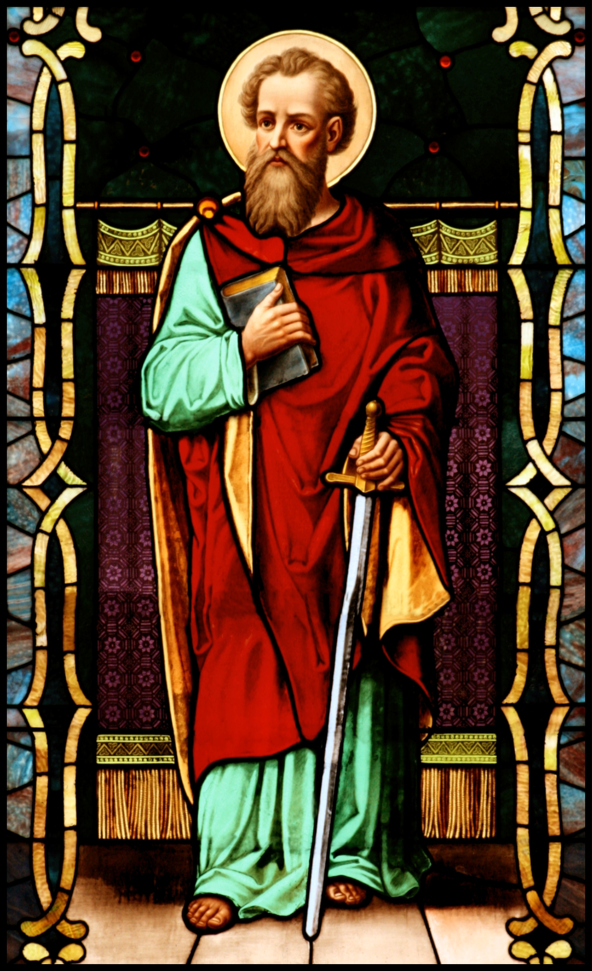 ST. PAUL IN STAINED GLASS