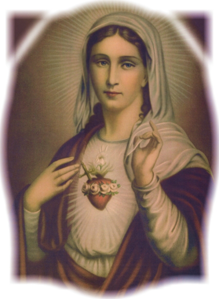 IMMACULATE HEART WITH PHOTO FADE