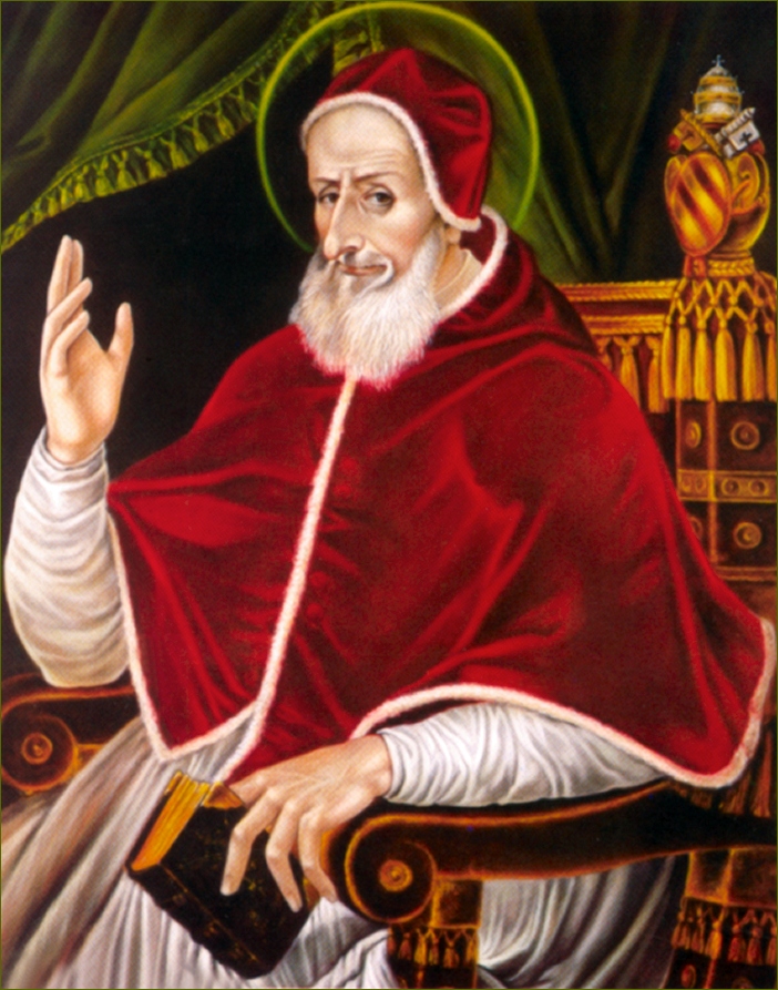 POPE ST. PIUS V POSTCARD IMAGE