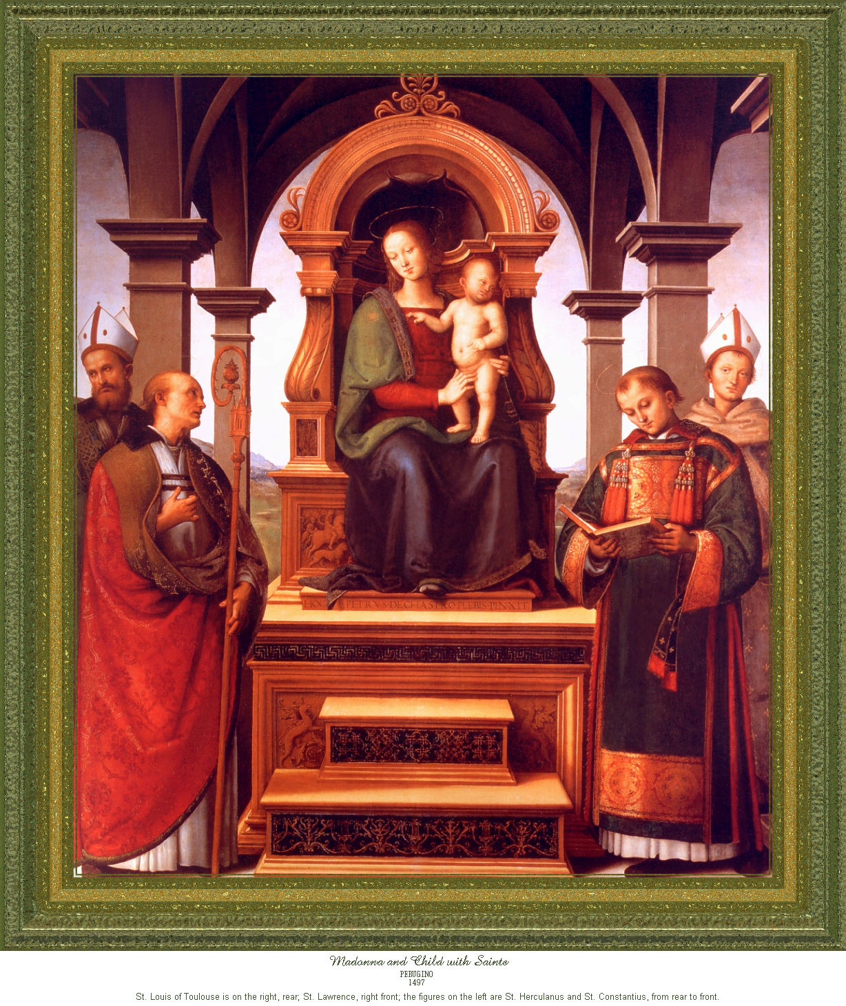 MADONNA AND CHILD WITH SAINTS