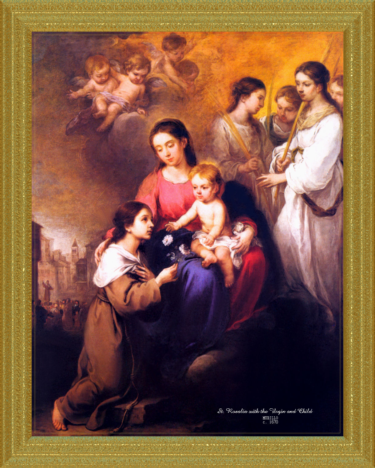 ST. ROSALIA WITH THE VIRGIN