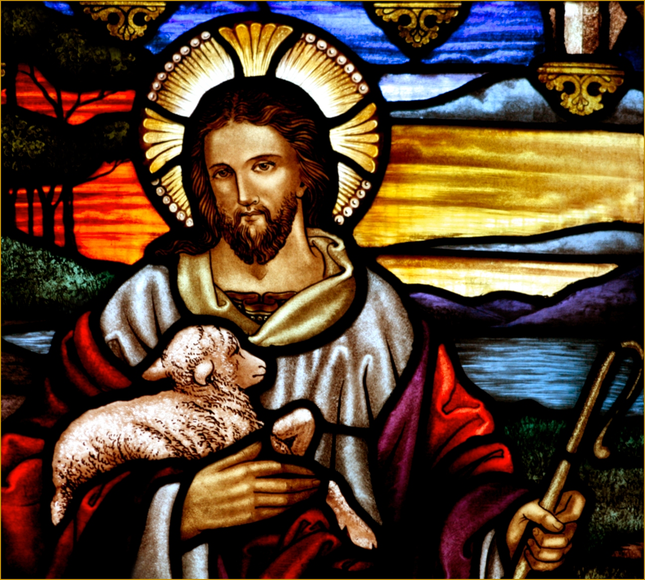 STAINED GLASS GOOD SHEPHERD
