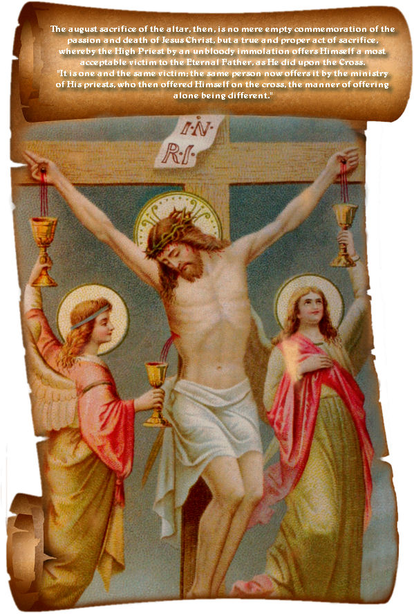 EUCHARISTIC IMAGE ON SCROLL