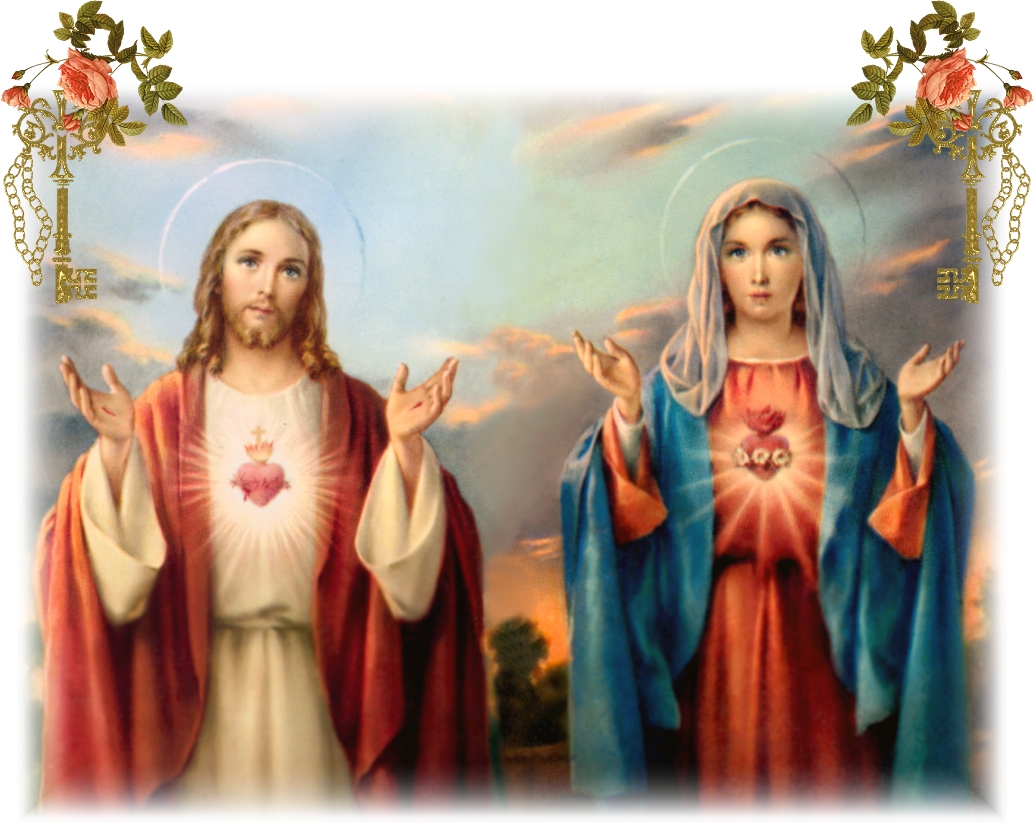 TWO HEARTS OF JESUS AND MARY