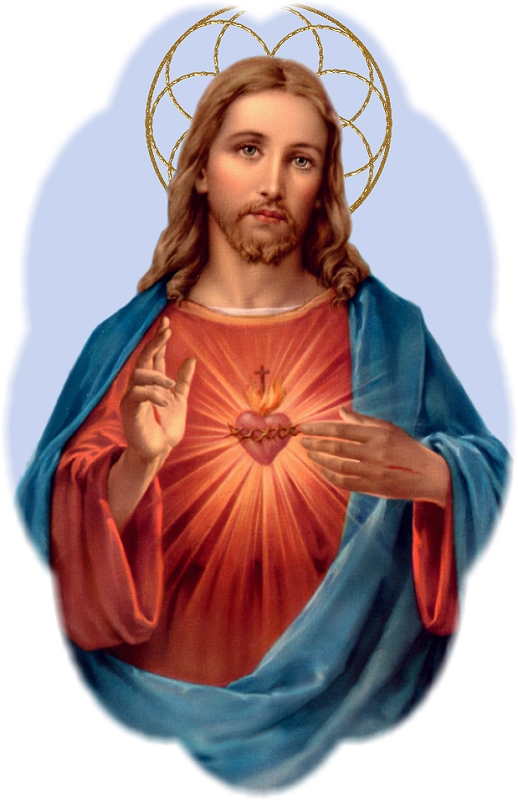 THE SACRED HEART WITH PHOTO FADE