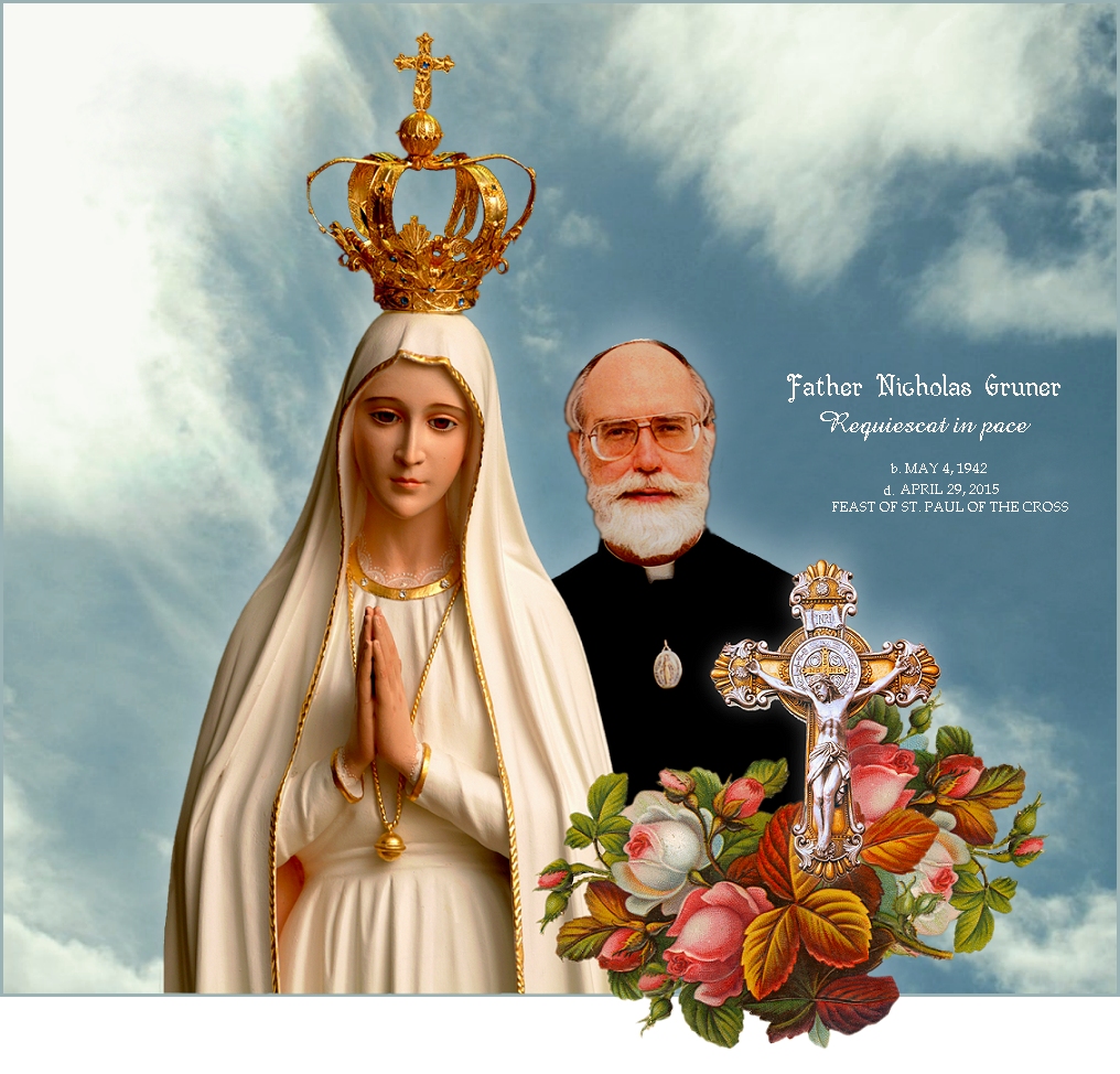 OUR LADY WITH FATHER GRUNER