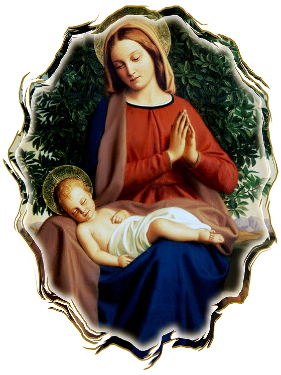 MADONNA AND CHILD WITH MIRROR FADE